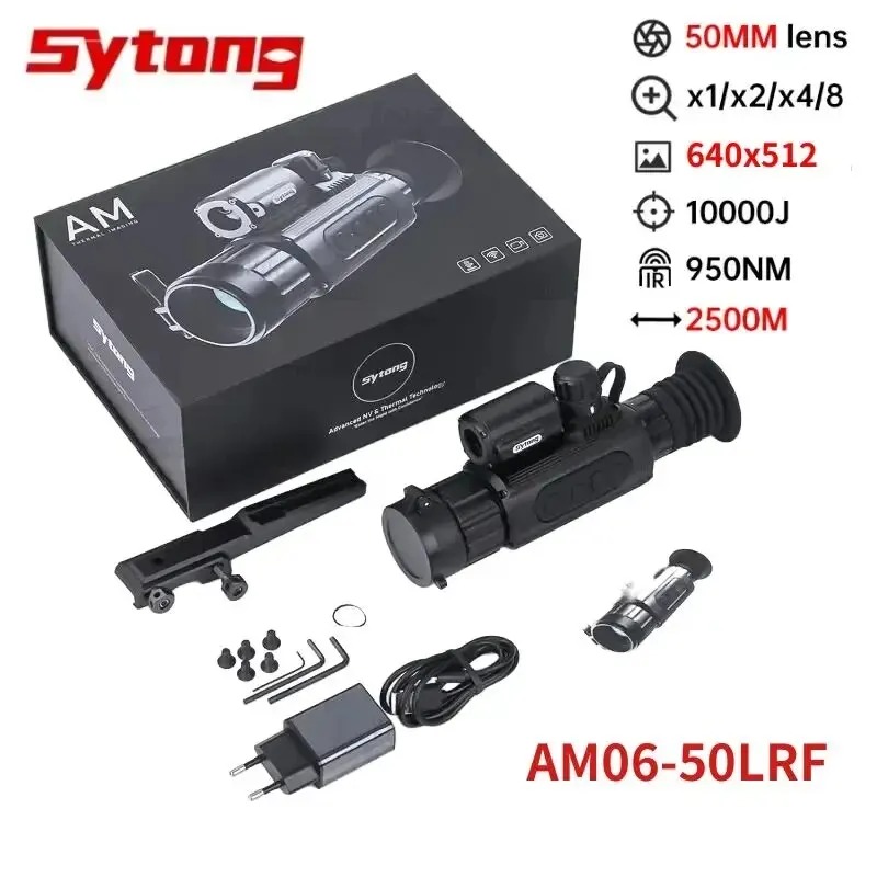 Thermal Monocular Laser Rangefinder - กล้องถ่ายภาพความร้อน Sytong AM06-50LRF สำหรับการล่าสัตว์ พร้อมเลเซอร์วัดระยะ 800
