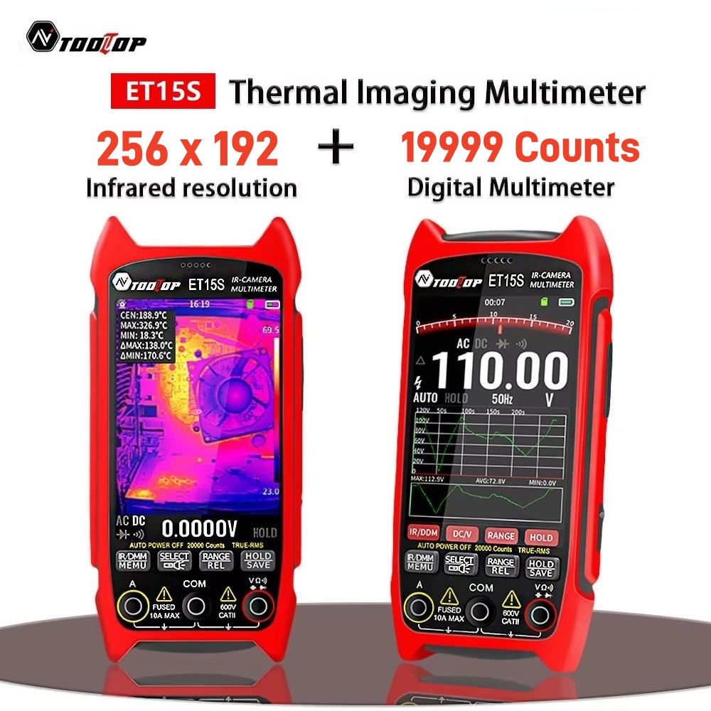 Handheld Thermal Camera 256X192 - กล้องถ่ายภาพความร้อนอุตสาหกรรม TOOLTOP รุ่น ET15S ความละเอียด 256x192