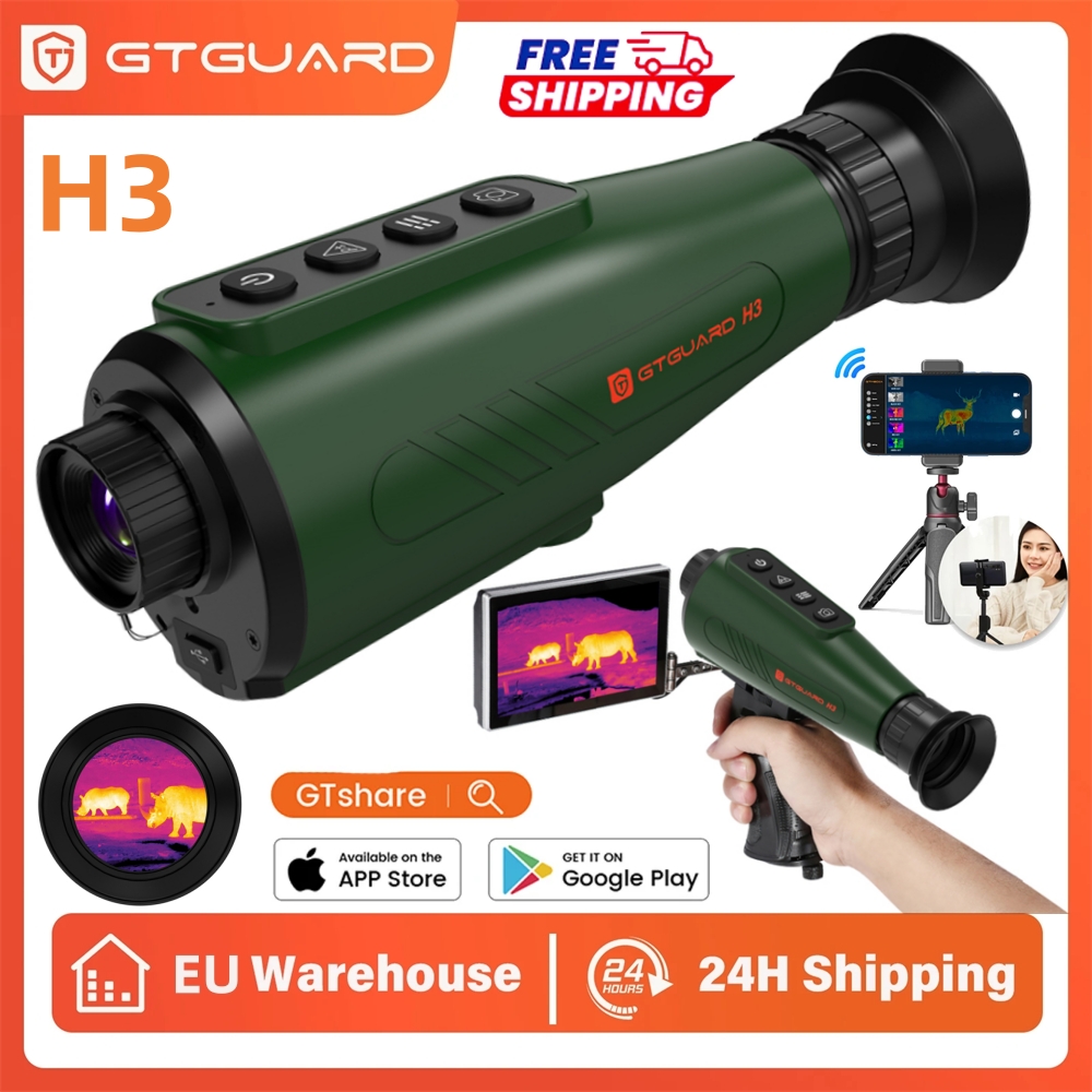 Thermal Night Vision Monocular - กล้องมองภาพความร้อนแบบตาเดียว AI ความละเอียดสูงพิเศษ 384*288 แว่นมองกลางคืน หลายรูปแบบการใช้งาน