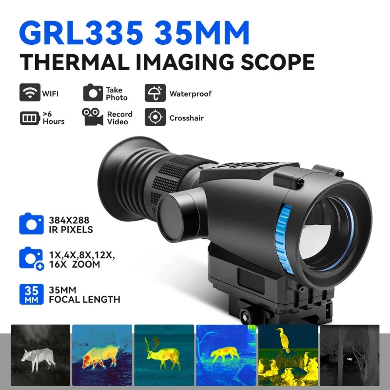 Thermal Imaging Monocular 384X288 - กล้องถ่ายภาพความร้อนแบบตาเดียว 384x288 ความถี่ 50Hz ระยะ 1800