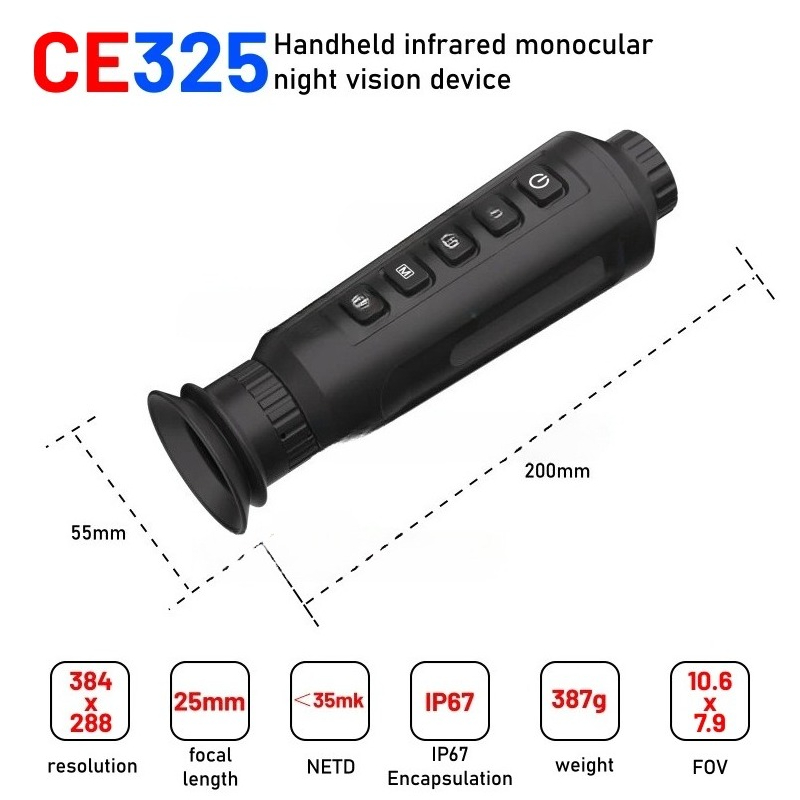 กล้องส่องทางไกลแบบถ่ายภาพความร - Thermal Camera Monocular 25Mm Lens บทวิจารณ์และราคา