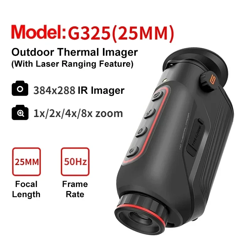 กล้องโทรทรรศน์อินฟราเรดแบบมือถ - Thermal Monocular Laser Rangefinder บทวิจารณ์และราคา