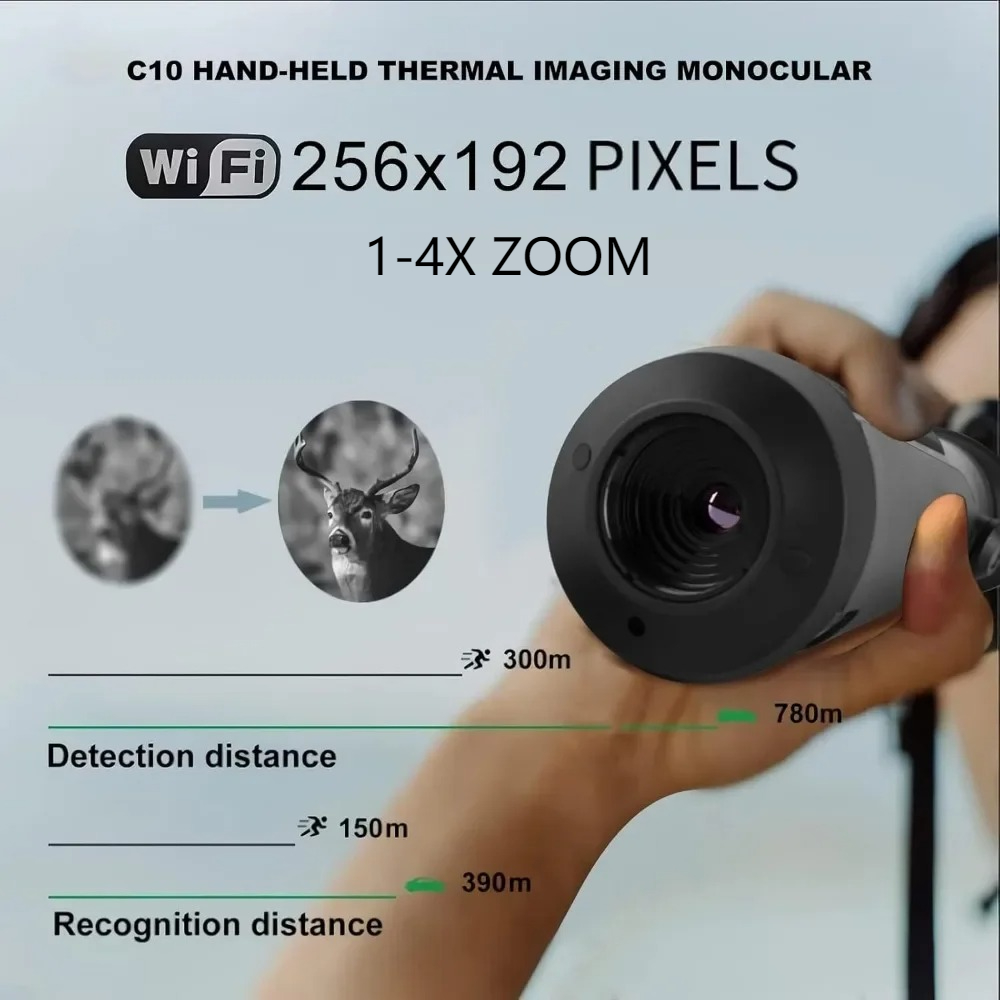 กล้องมองภาพความร้อนแบบตาเดียว  - Infrared Thermal Monocular 50Hz บทวิจารณ์และราคา