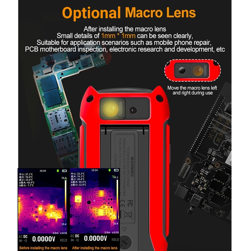 กล้องถ่ายภาพความร้อนอุตสาหกรรม - Handheld Thermal Camera 256X192 บทวิจารณ์และราคา