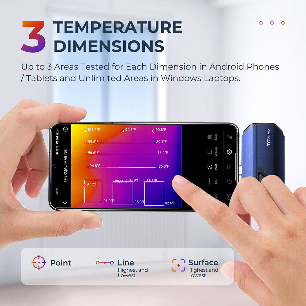 TOPDON TC001 กล้องถ่ายภาพความร - Handheld Thermal Camera 256X192 บทวิจารณ์และราคา