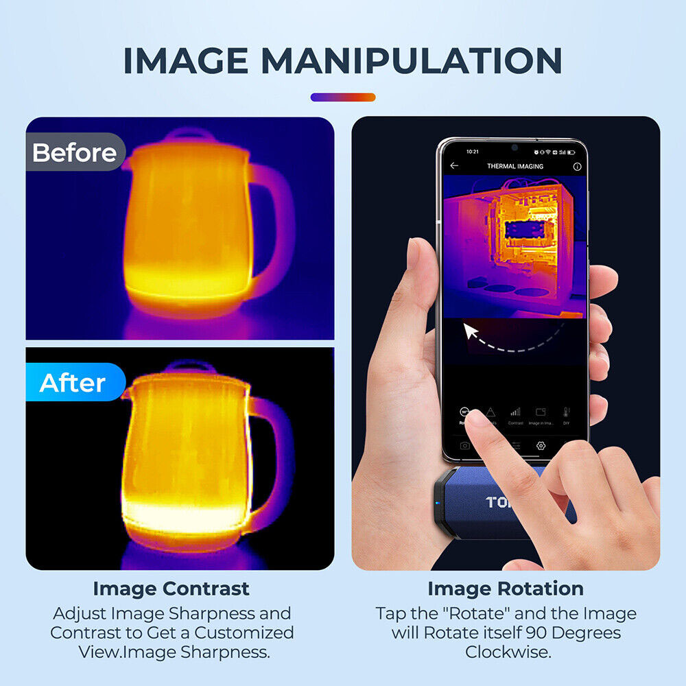 TOPDON TC001 กล้องถ่ายภาพความร - Handheld Thermal Camera 256X192 บทวิจารณ์และราคา