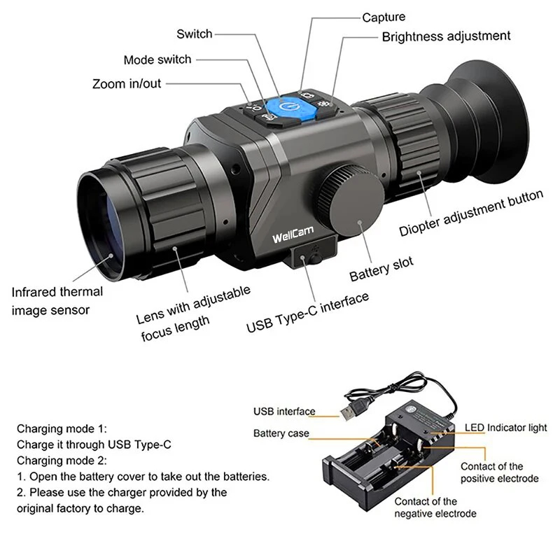 กล้องส่องทางไกลตรวจจับความร้อน - Thermal Night Vision Monocular บทวิจารณ์และราคา