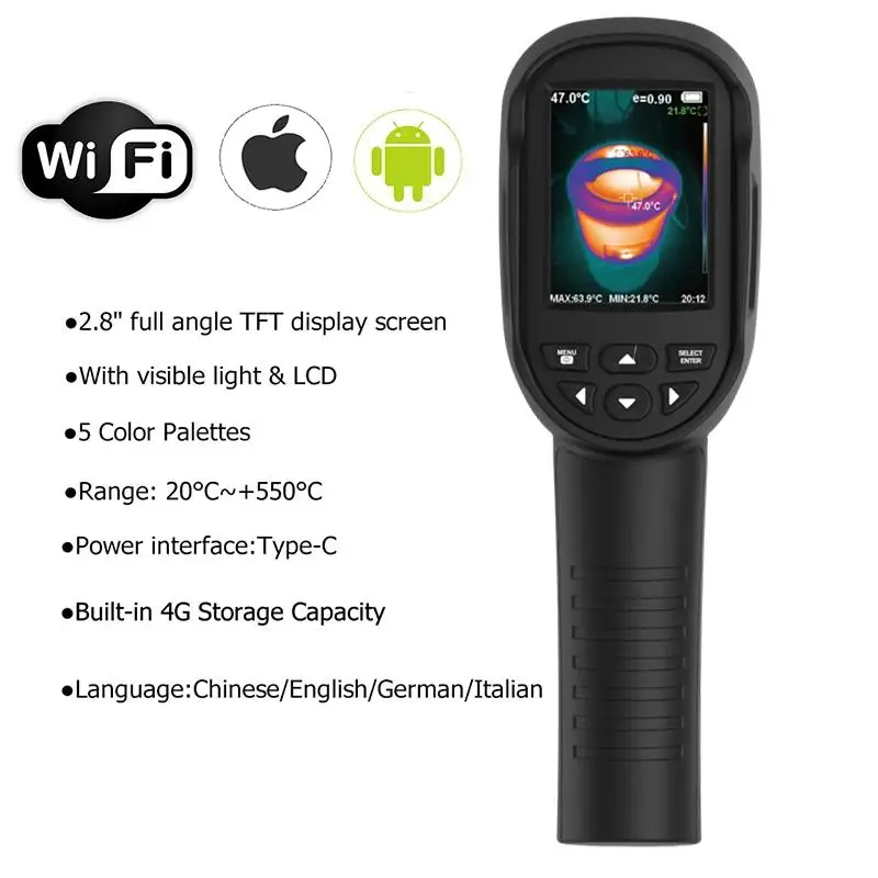HT-06 กล้องถ่ายภาพความร้อนแบบพ - Handheld Thermal Camera 256X192 บทวิจารณ์และราคา