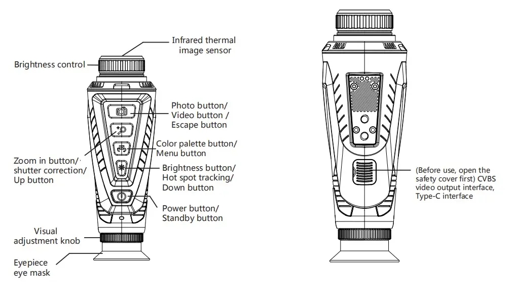 กล้องโทรทรรศน์ถ่ายภาพความร้อนแ - Thermal Imaging Monocular 384X288 บทวิจารณ์และราคา