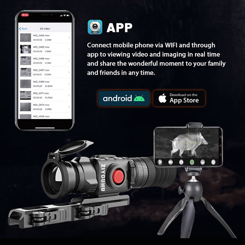 ยุทธวิธีการถ่ายภาพความร้อน Rif - Thermal Imaging Rifle Scope 50Mm บทวิจารณ์และราคา