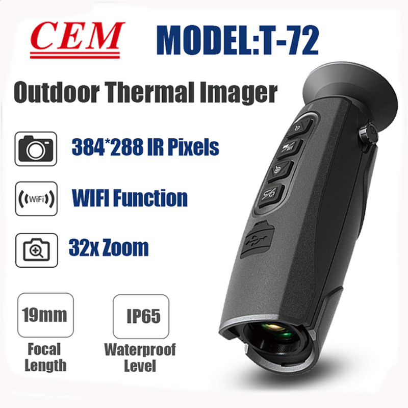 CEM T-72 Monocular กลางแจ้ง Th - Infrared Thermal Monocular 50Hz บทวิจารณ์และราคา